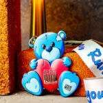 Beary Cute Challenge - Valentine Challenge Blue Teddy Bear with Heart and Medal