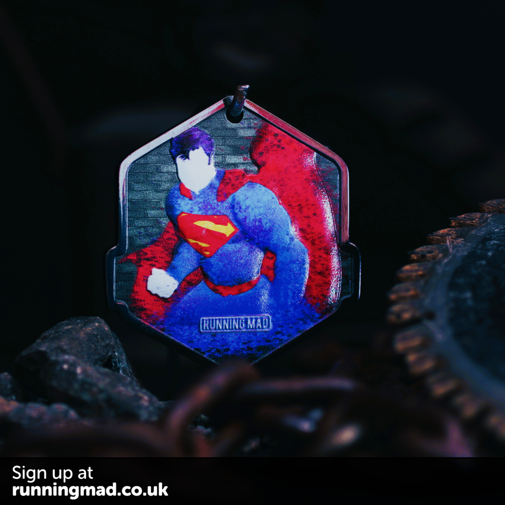 Superman with Blue Background - Retractable Badge Holder