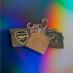 Set of Personalized Engraved Square Keyrings