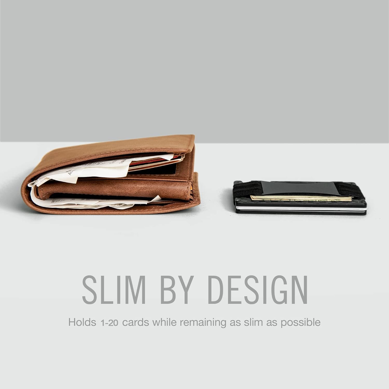 Ultra-Slim Metal Wallet with Integrated Money Clip - Image 4