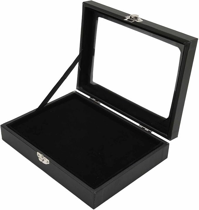Pin Display Case - Transparent, Dustproof, and Durable Storage Box for Badges, Jewellery, and More