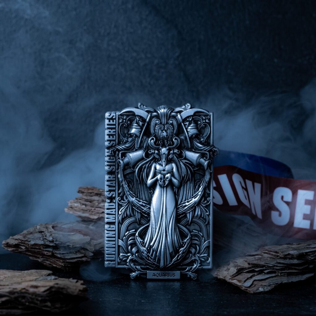 Star Sign Series Aquarius zodiac medal