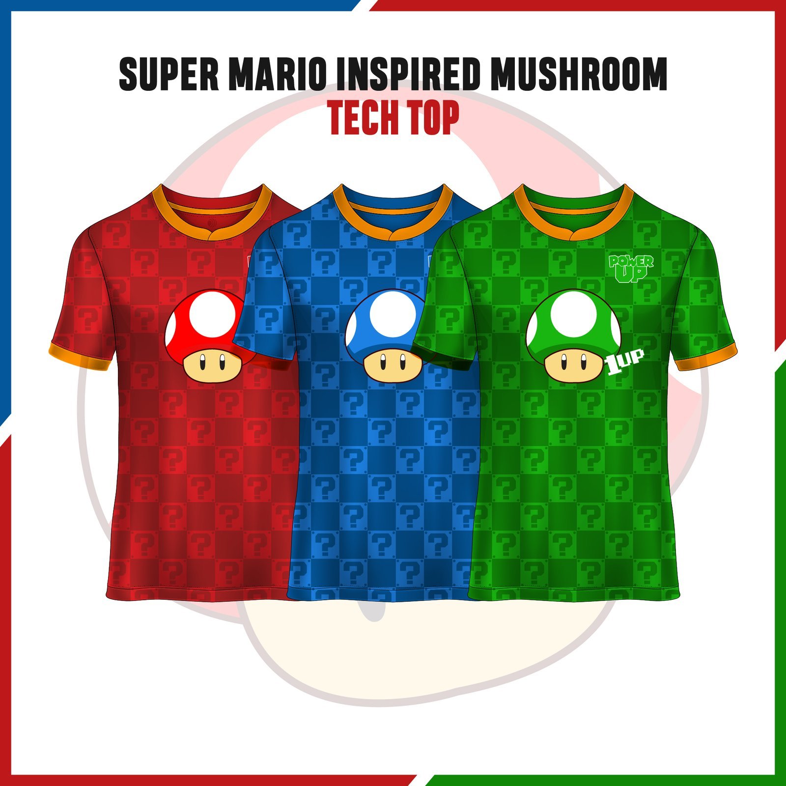 Exclusive Mario-Inspired Tech Top for Runners