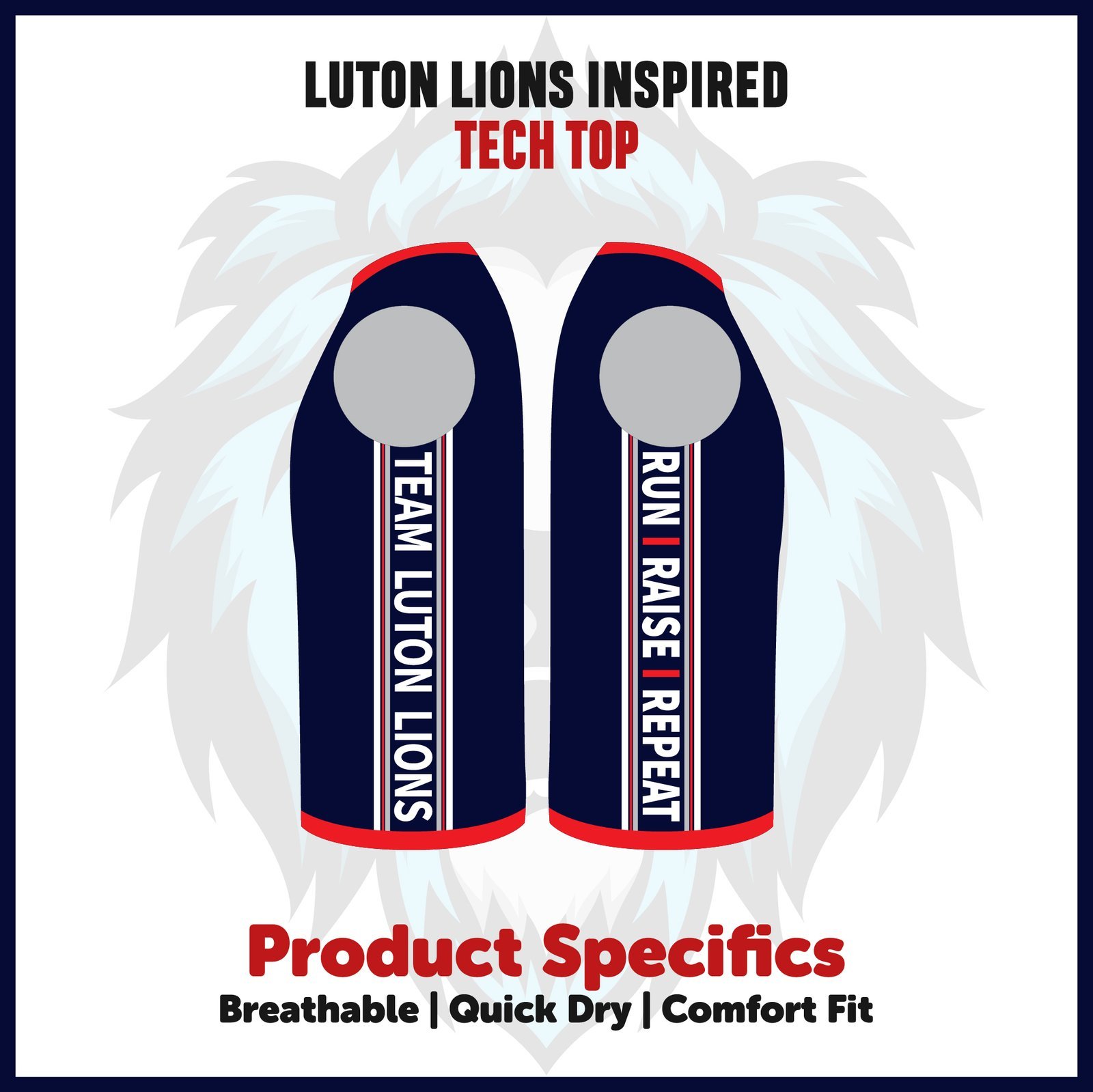 Luton Lions Running Tech Top - Image 3