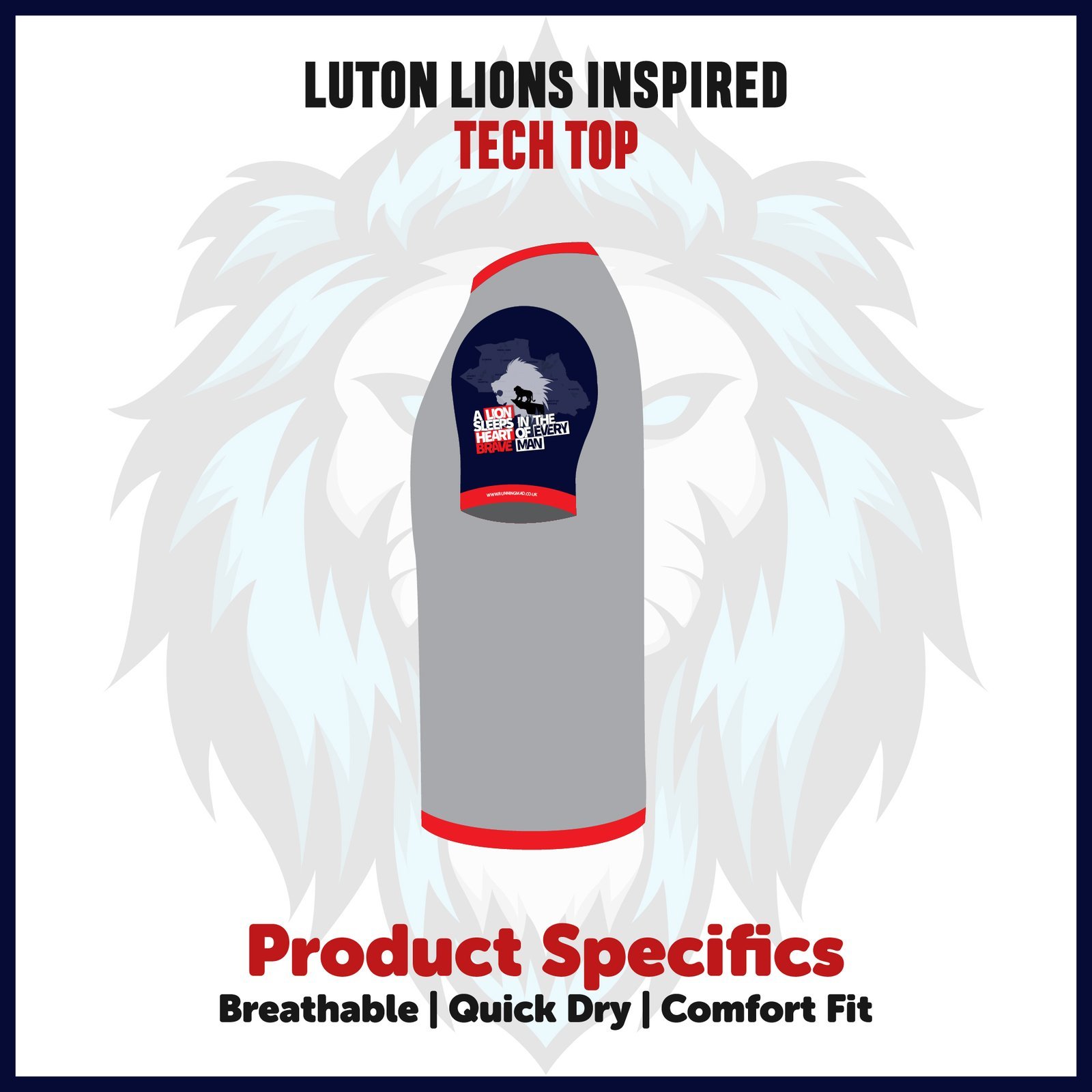 Luton Lions Running Tech Top - Image 4
