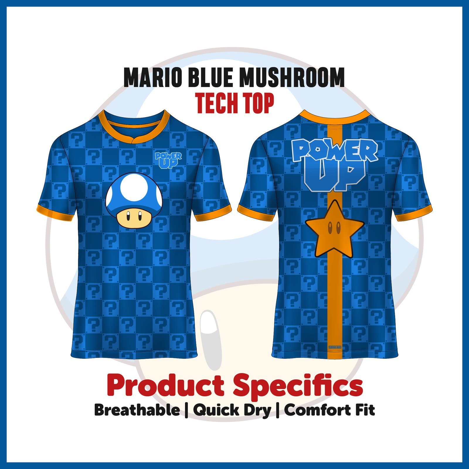 Exclusive Mario-Inspired Tech Top for Runners - Image 4