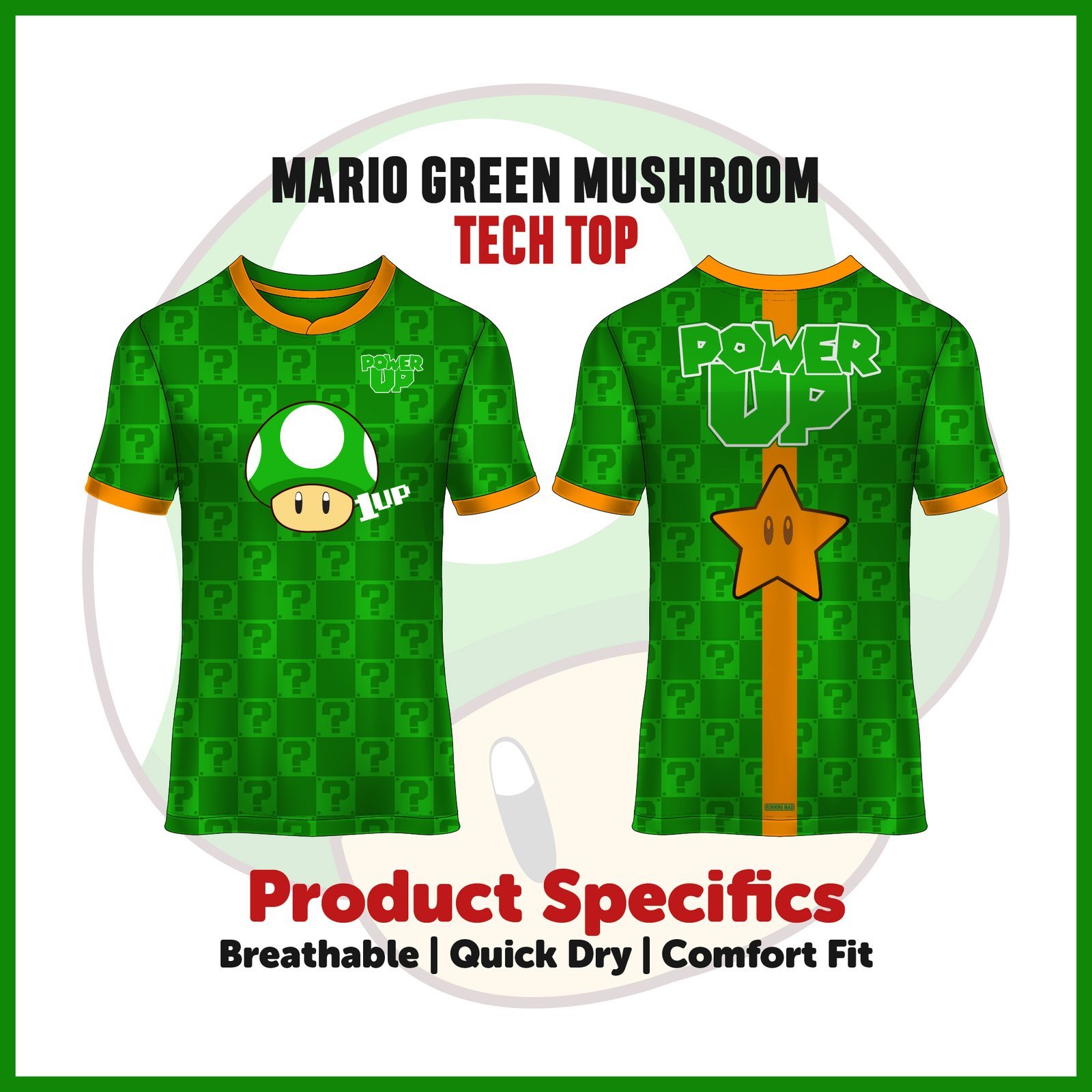 Exclusive Mario-Inspired Tech Top for Runners - Image 5
