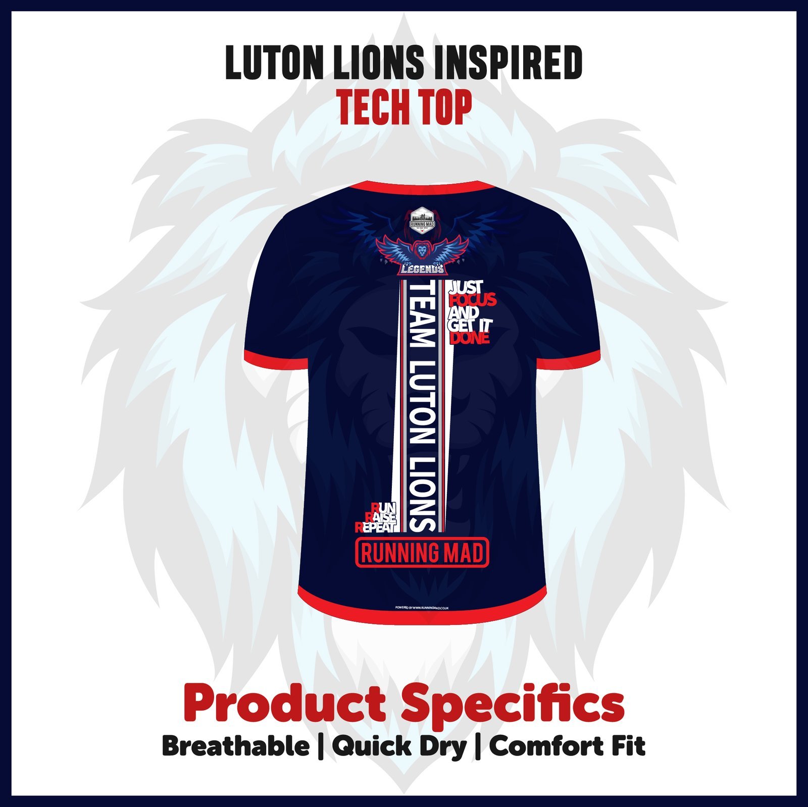 Luton Lions Running Tech Top - Image 2