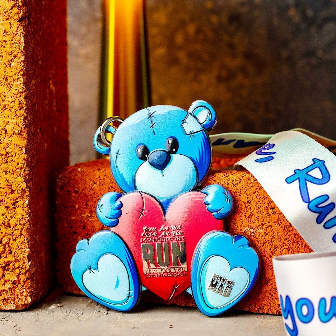 Beary Cute Valentine virtual challenge medal