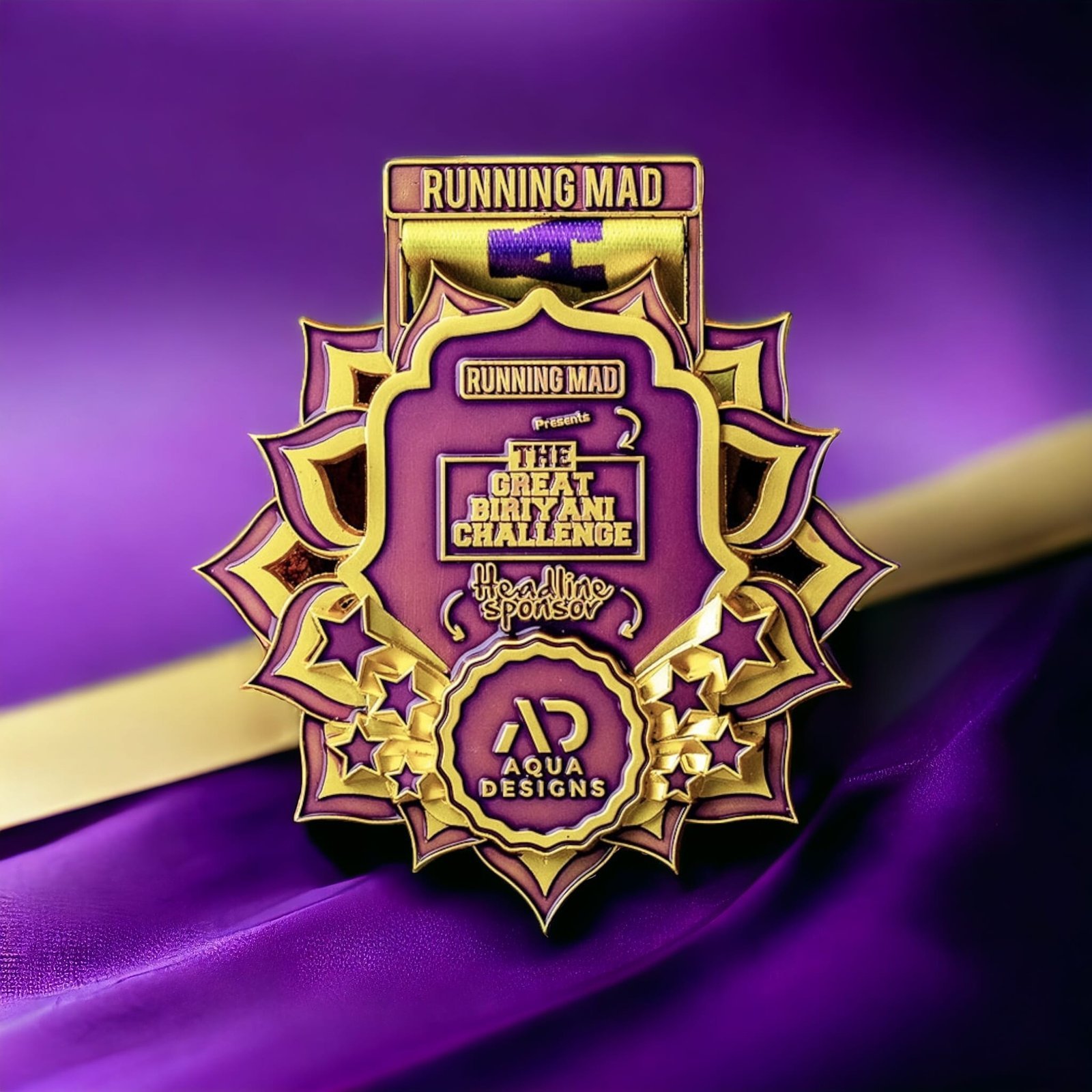 Great Biriyani Challenge charity run medal – detail 4