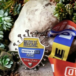 Covid-19 unite for health and fitness challenge medal