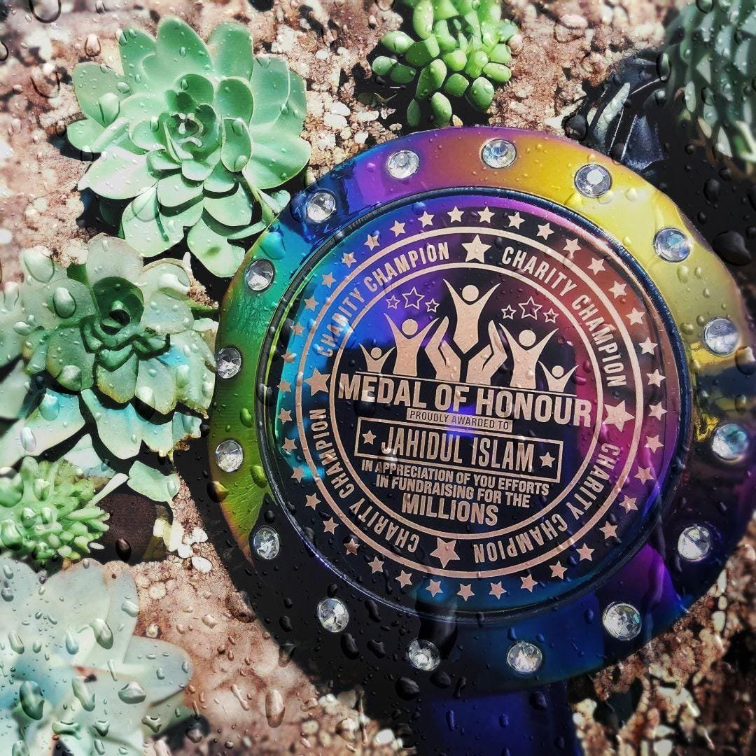 Custom engravable heavy medal – finish 1