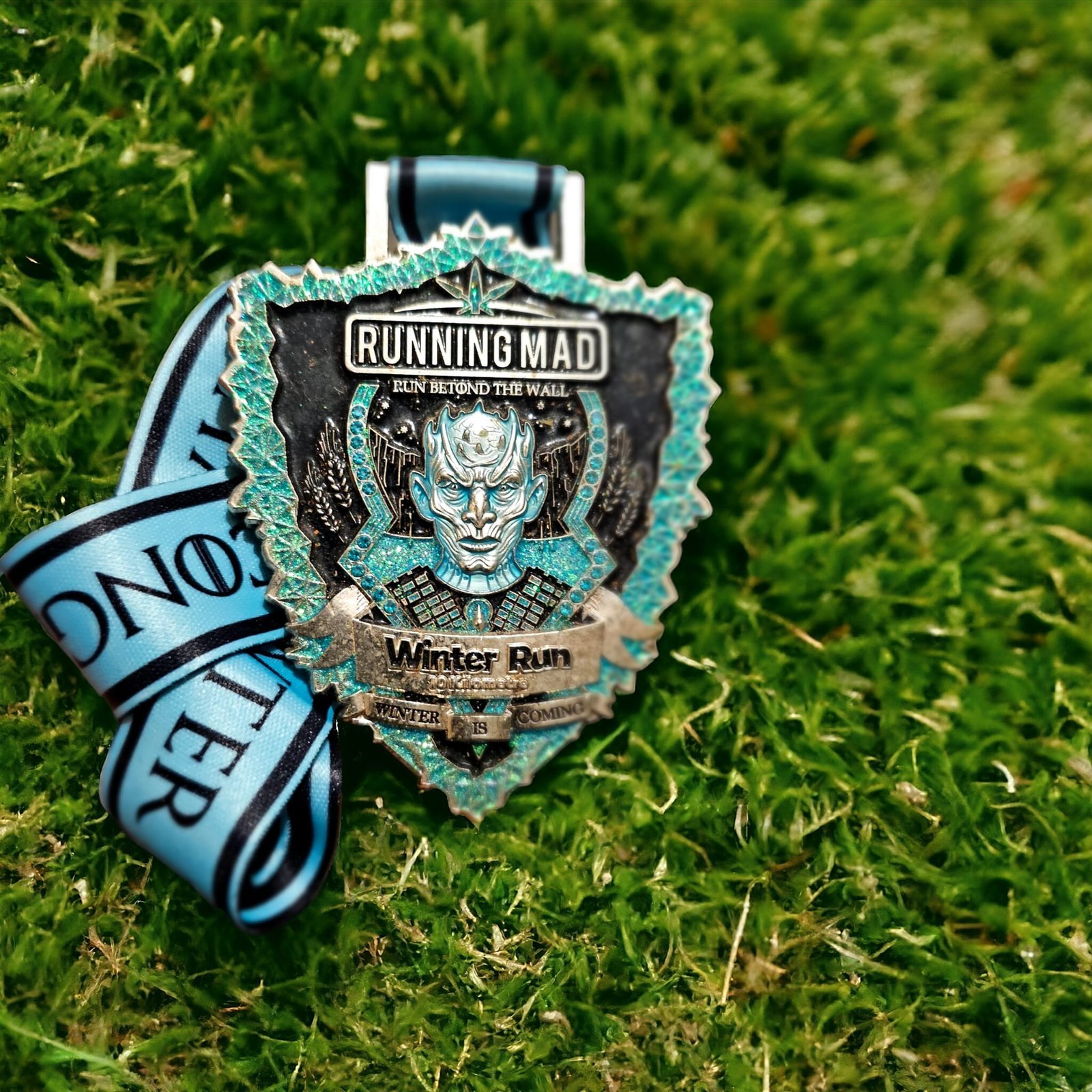 Winter Run Challenge Game of Thrones inspired medal – detail 2