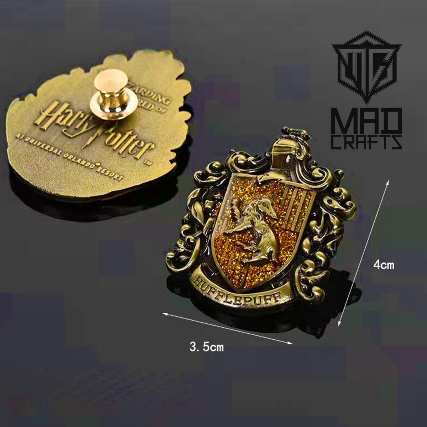 Wizard Academy House Crest Enamel Pin Set – Fantasy School Badge Brooch Gift, Magic School Houses Collectible Pin Badge Set - Image 10