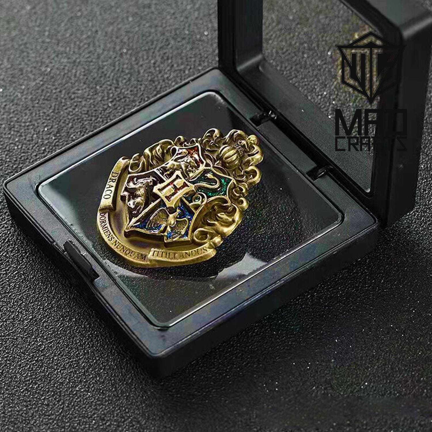 Wizard Academy House Crest Enamel Pin Set – Fantasy School Badge Brooch Gift, Magic School Houses Collectible Pin Badge Set - Image 7