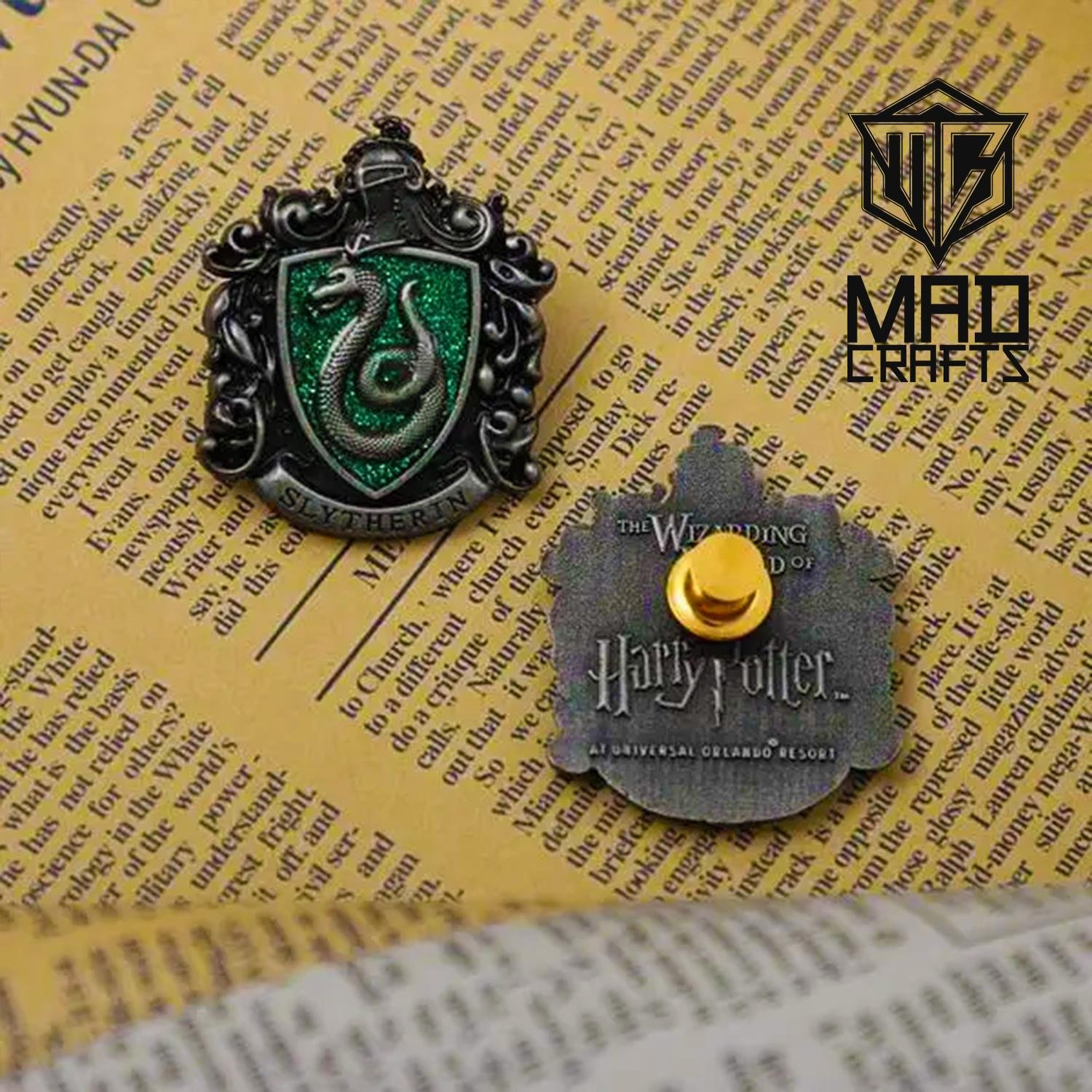 Wizard Academy House Crest Enamel Pin Set – Fantasy School Badge Brooch Gift, Magic School Houses Collectible Pin Badge Set - Image 4