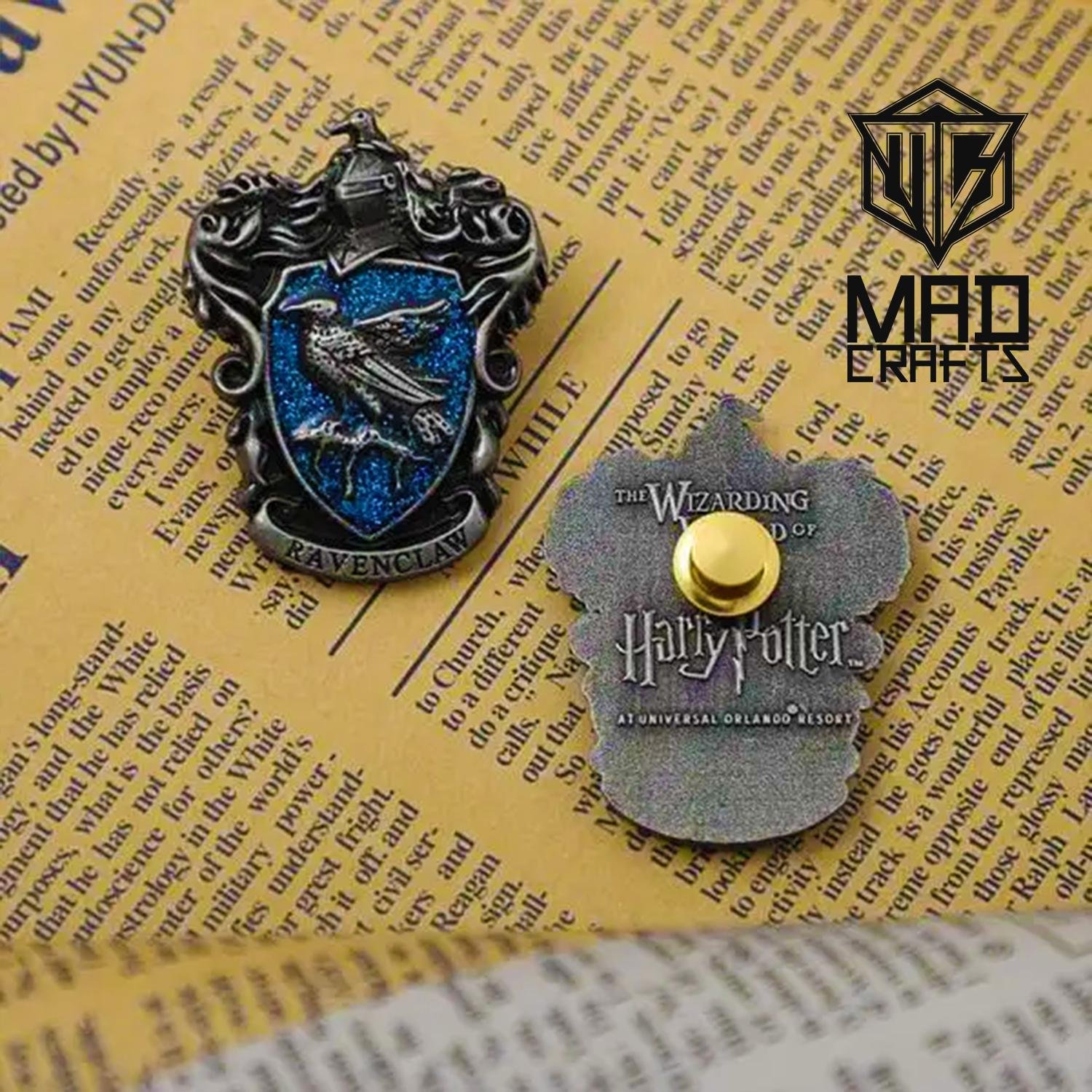 Wizard Academy House Crest Enamel Pin Set – Fantasy School Badge Brooch Gift, Magic School Houses Collectible Pin Badge Set - Image 5