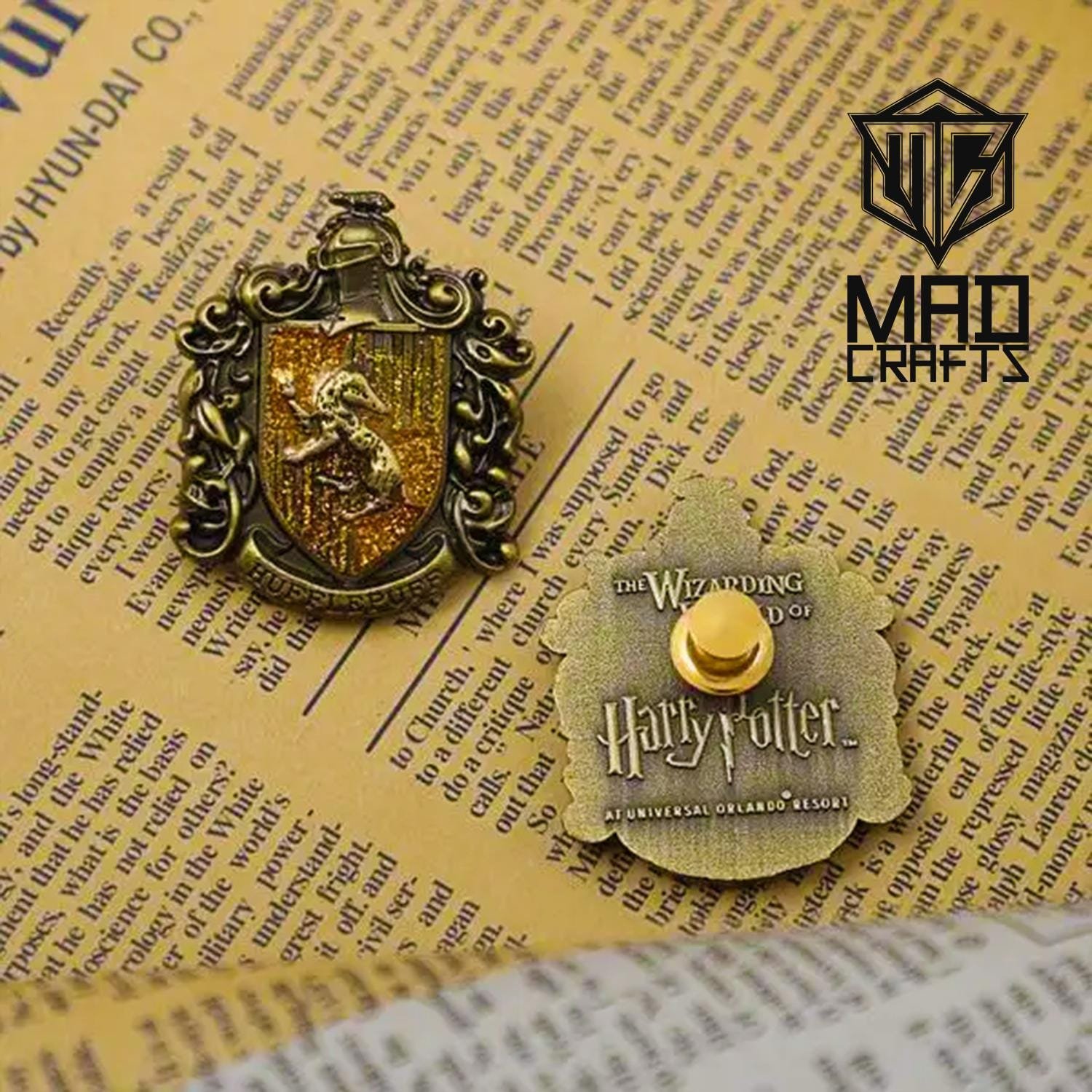 Wizard Academy House Crest Enamel Pin Set – Fantasy School Badge Brooch Gift, Magic School Houses Collectible Pin Badge Set - Image 6