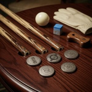 Custom Engraved Cue Badge Disc – 16mm Pool Cue Inlay Coin, Personalised Billiards Accessory, Snooker Pool Player Gift