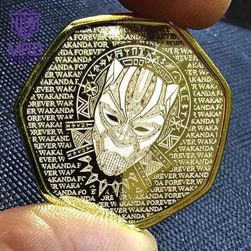 Personalised 50p Coin, Custom Engraved Keepsake Token, Memorial or Wedding Favour Gift, Silver Gold Rainbow or Black Nickel
